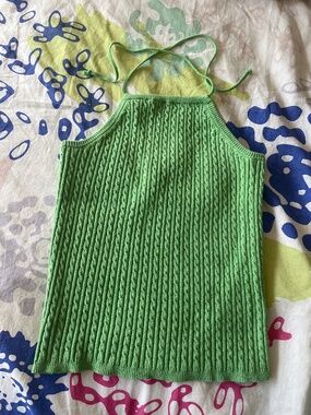 Ralph Laurent Y2K Vintage Green Halter Top